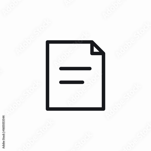 paper document icon sign vector