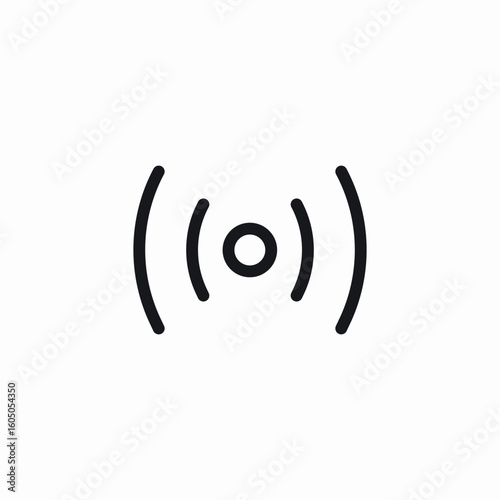 signal spot icon sign vector