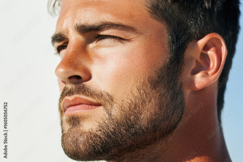 Obraz premium Man with Short Hair