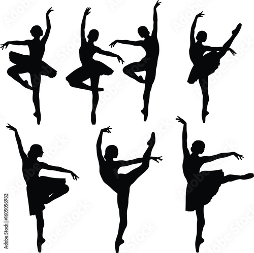 Ballet Dancer Silhouette Collection