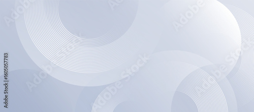 Abstract grey background with dynamic circle lines. Modern circle lines pattern. Minimal geometric design. Futuristic concept.