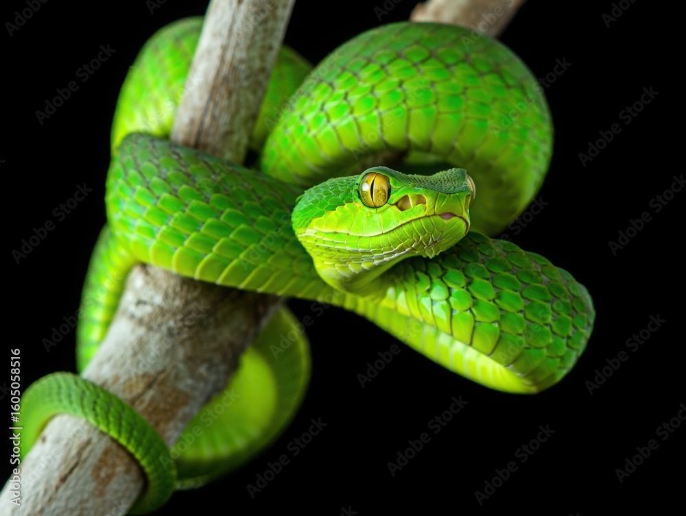 Fototapeta premium green tree python