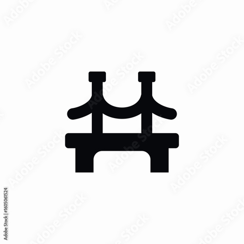 bridge build icon sign vector
