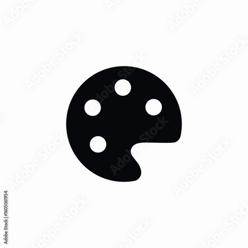 color palette icon sign vector
