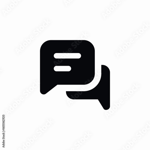messaging app icon sign vector