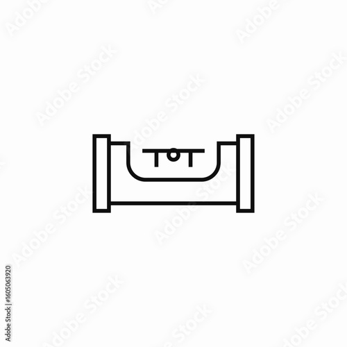 ruler level icon sign vector