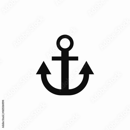 ship anchor icon sign vector