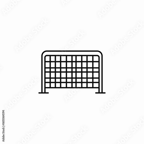 soccer goal icon sign vector