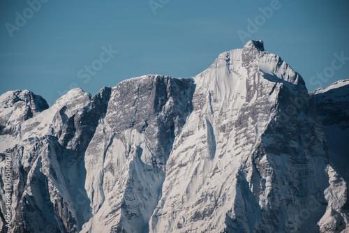 Julian alps view from Dovje, Slovenia