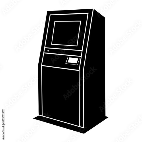 retro fridge isolated on white