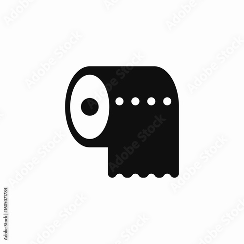 toilet paper icon sign vector
