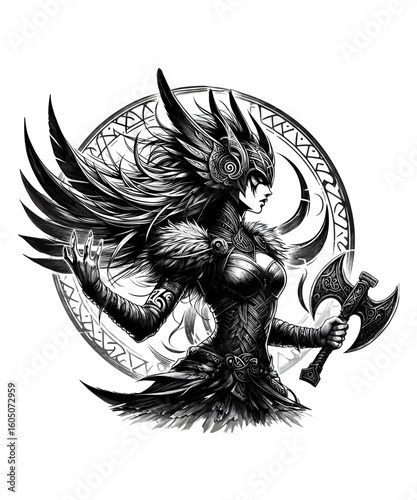 viking warrior shield maiden Valkyrie