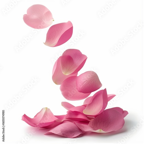 Wallpaper Mural Floating pink petals studio photography minimalist close-up beauty in simplicity Torontodigital.ca