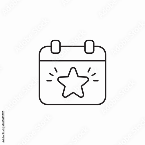event celebration date icon sign vector