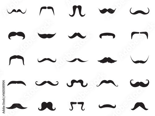 set of mustache. collection of mustaches