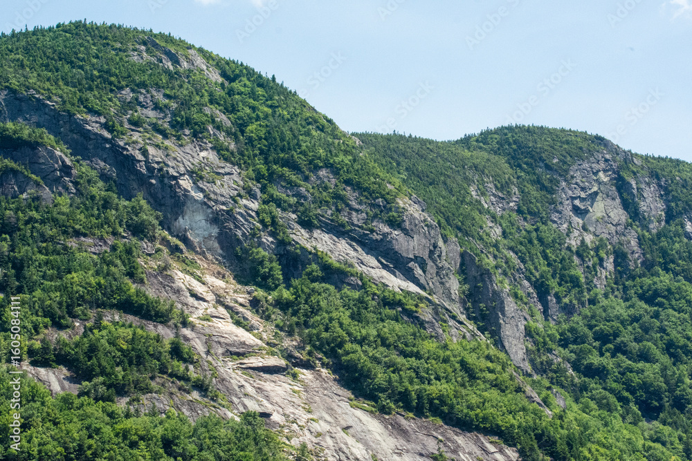 Naklejka premium mountain landscape with blue sky