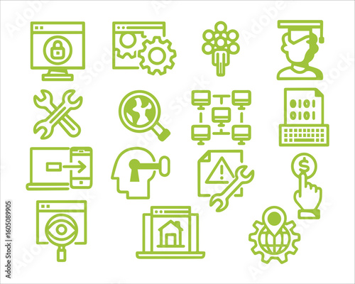 Search engine optimisation and design icon