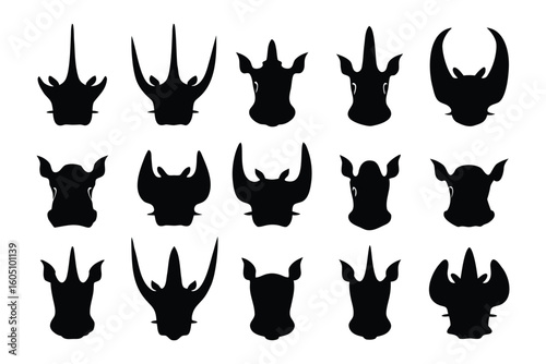 A repeating pattern of silhouetted black cats sitting with tails curled gracefully in rows