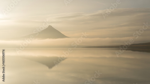 Explore serene mountain lake view at sunrise perfect for travel and nature lovers