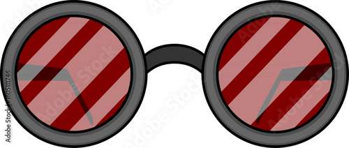 Vector de gafas de sol. Icono para folleto, sitio web y app.