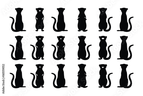 Collection of silhouetted sloths hanging from tree branches in various poses and activities