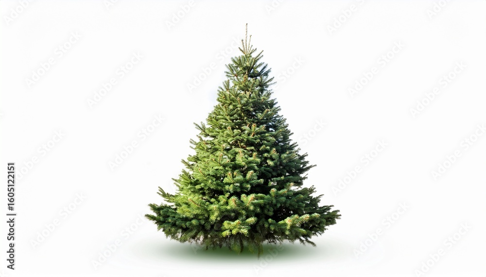 Fototapeta premium christmas tree isolated on white background