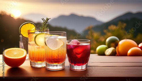 Wallpaper Mural drinks on table Torontodigital.ca