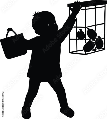 toddler throwing grocery tantrum silhouette,child crying in shopping cart silhouette
