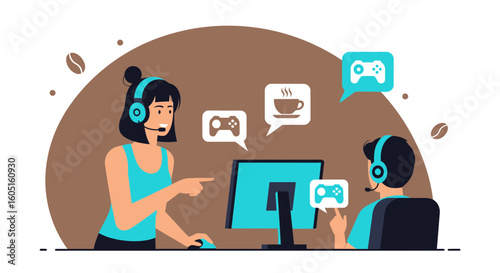 Online Gaming Community Where Player Interaction And Virtual Coffee Breaks Converge