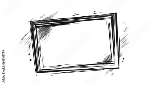 Creative Cartoon Vector Photo Frame for Isolation Illustration