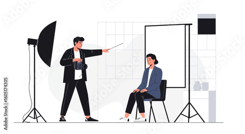 Professional Photoshoot Session In Studio For Modern Business Portraits And Headshots