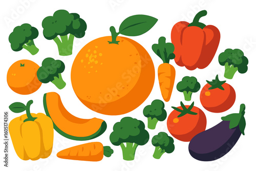 Illustration of elements for the theme of organic waste, highlighting home food processing and composting in relation to zero waste and environmental issues