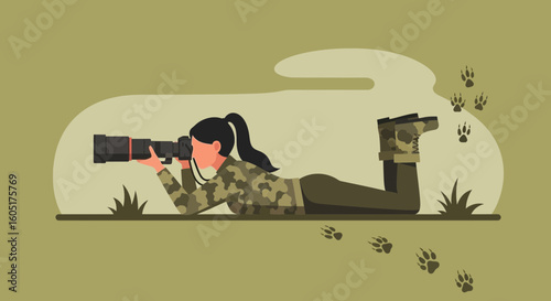 Professional Wildlife Photographer Capturing Moments in the Wilderness with Dedication