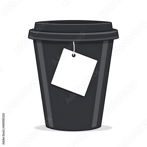 Paper coffee cups and paper food cups on a white background.