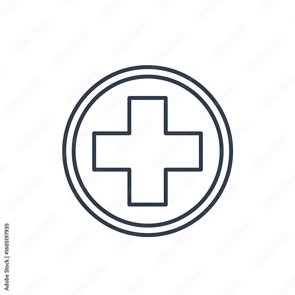 Healthcare Symbol Vector Illustration of a Medical Cross Healthcare Symbol Vector Illustration of a Medical Cross