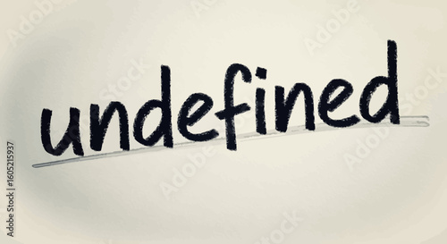 Word Undefined Concept Implying Unclear Meaning or Definition Message