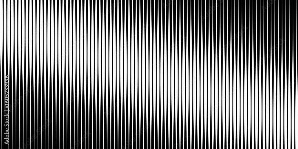 Obraz premium Texture with lines of varying thickness. Halftone effect. Vector Illustration for Design and Decoration.
