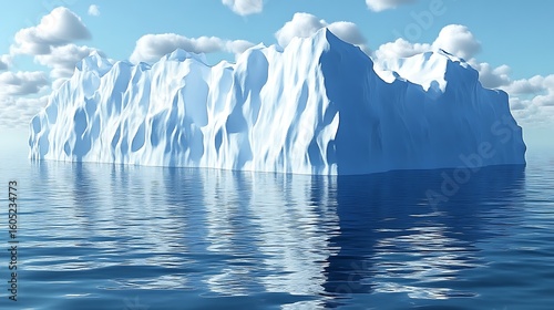 Wallpaper Mural Iceberg floating on calm water, sunny day Torontodigital.ca