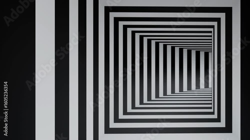 Abstract black and white geometric background