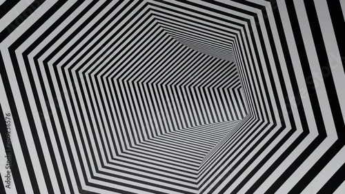 Abstract black and white geometric background