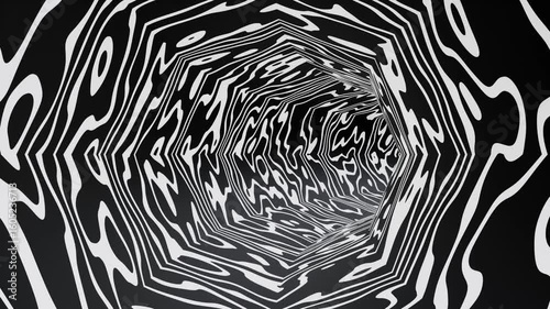 Abstract black and white geometric background
