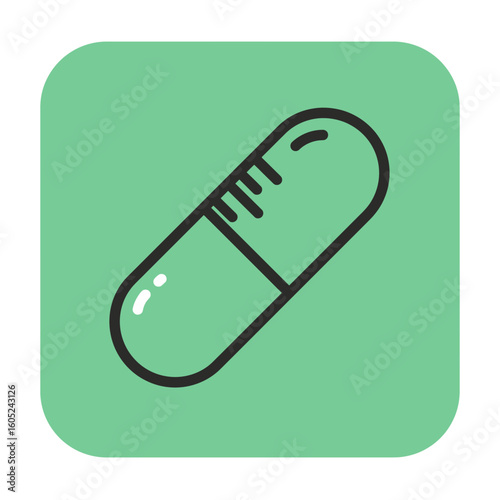 Heart with medical cross icon on green background, concept of icons, medicine  