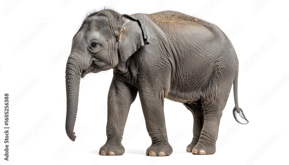 Obraz premium Young elephant profile