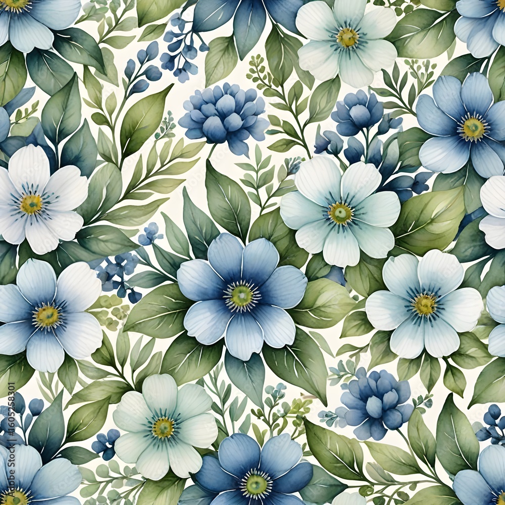 Obraz premium seamless pattern with flowers