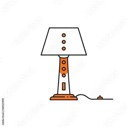 Contemporary Table Lamp Design with Unique Features