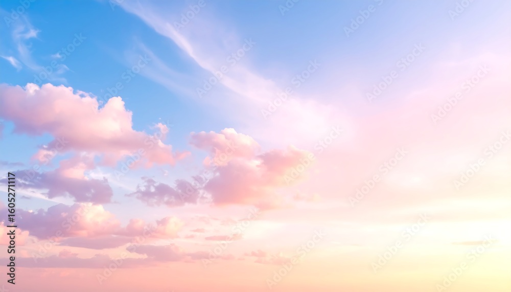 Obraz premium Pastel cloudscape