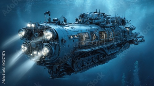Submerged steampunk vessel (1)