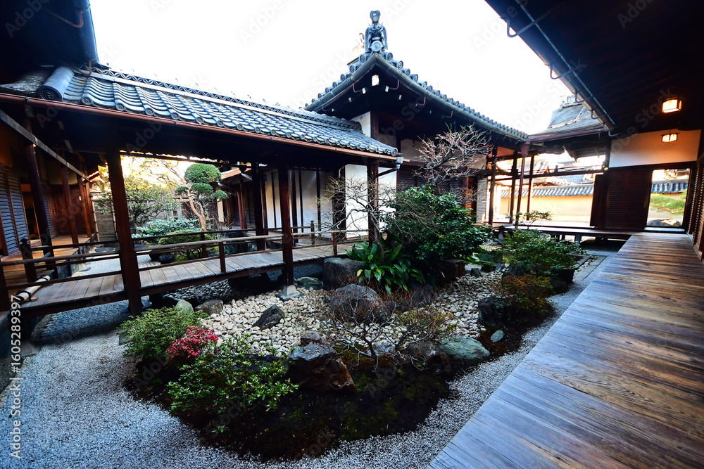 Obraz premium 東寺 観智院・庭園「四方正面の庭」 京都市 南区 九条町