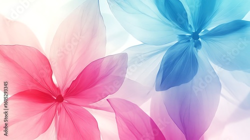Delicate pastel flowers in soft focus (1)