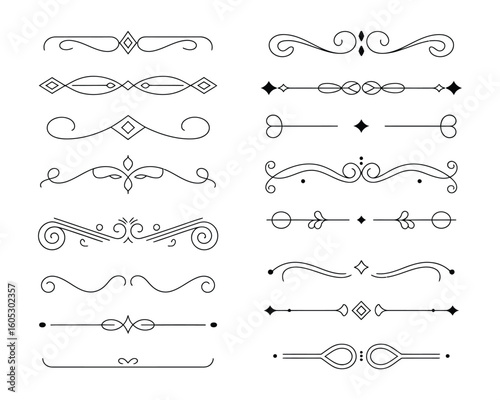 vintage decorative flourishes collection